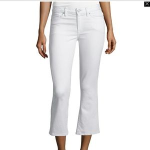 NWT Joie cropped white jeans!